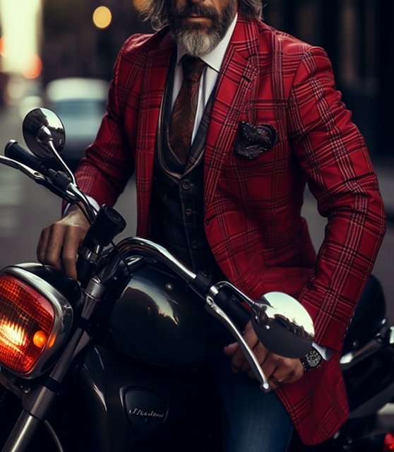 Men's Blazer Business Wedding Party Fashion Casual Spring & Fall Polyester Plaid Button Casual / Daily Single Breasted Blazer Red