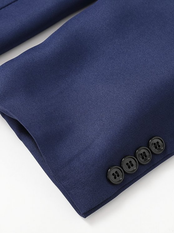 Men's Set Suits Blazer Business Formal Evening Wedding Party Top Fashion Casual Spring Fall Polyester Plain Pocket 3-Piece Single Breasted Two-button Blazer Black Burgundy Navy Blue Light Grey